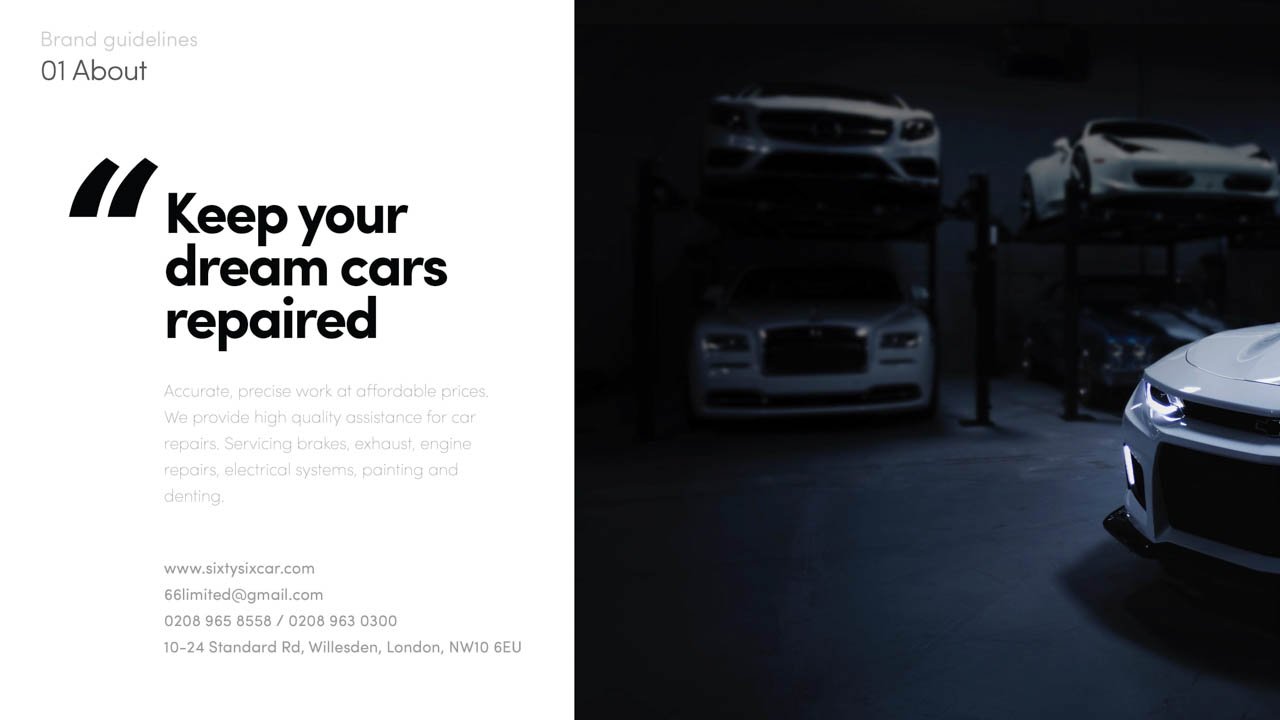 66 CARS Branding Identity Mockup