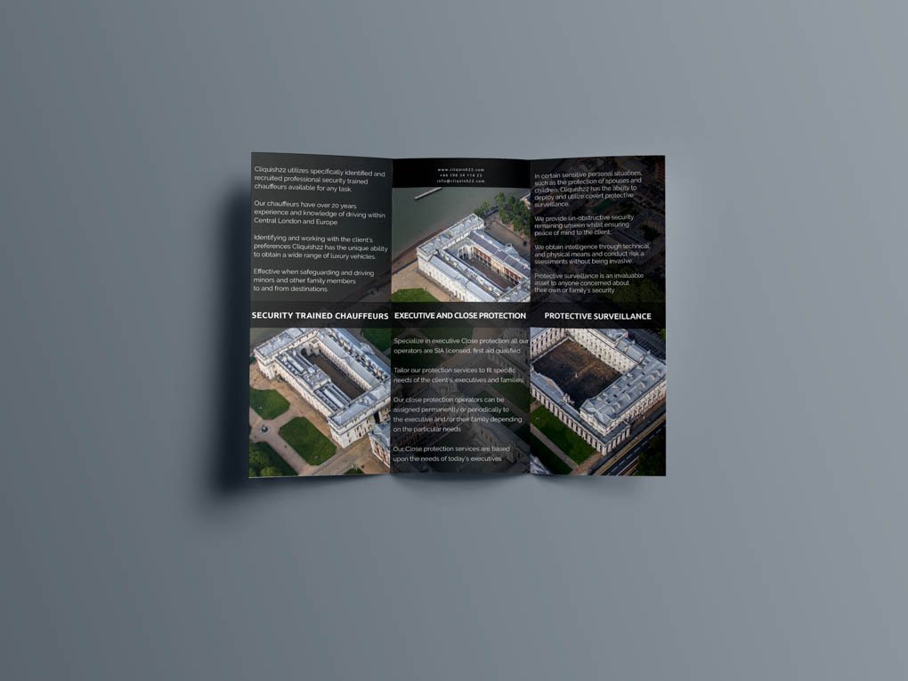 Cliquish Personal Security Flyer Back Layout