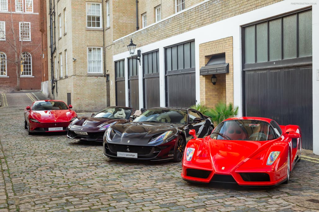 Ferrari Collection Iconic Supercars Photography Thumbnail