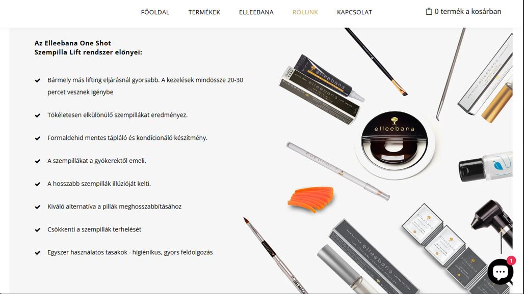 Glamic Elleebana Mobile Webshop View