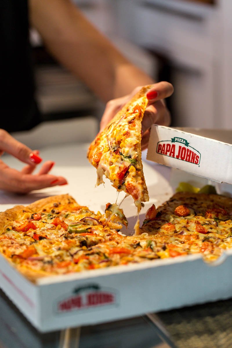 Papa Johns Pizza Promotional Photography