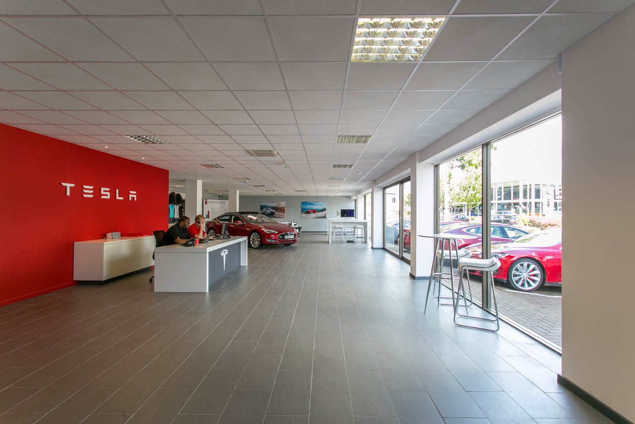 Tesla Electric Vehicle Interior Photography