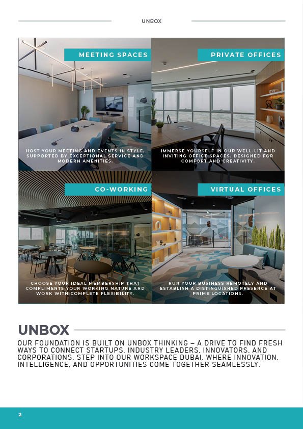 UNBOX Flyer Layout Design
